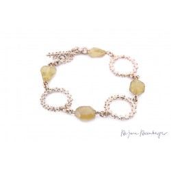 BRACELET "CIRCLE" - AQUAMARIN